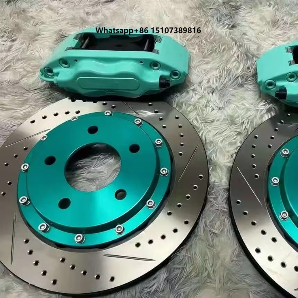 Forged Front Brake Caliper 4 Piston - مجموعة فرامل سباق جديدة عالية الأداء
