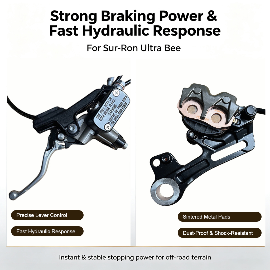 مجموعة فرامل هيدروليكية أمامية - مراجعة Front Rear Brake Caliper Bracket Kit وسعره